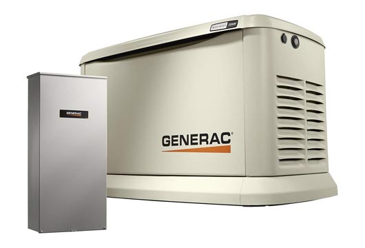 generac brand silver home generator