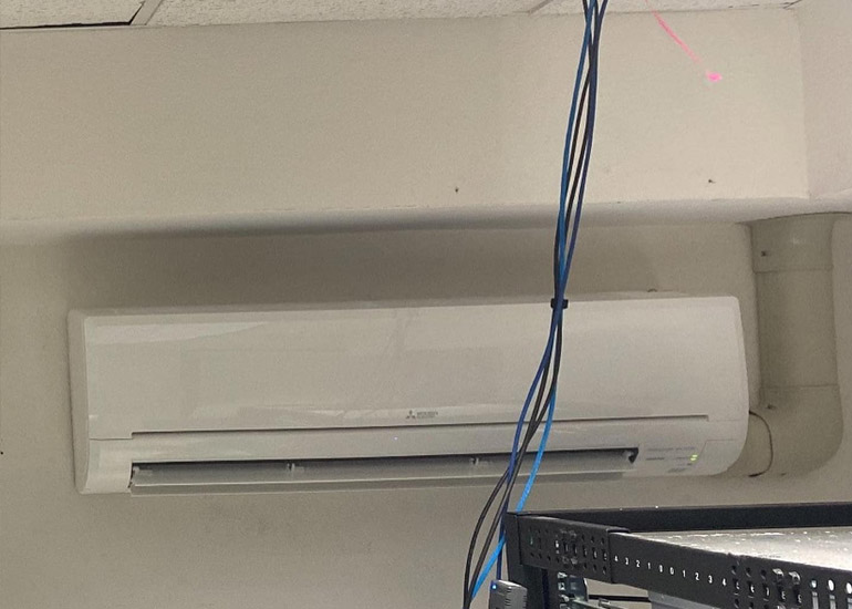 hvac installed in data center